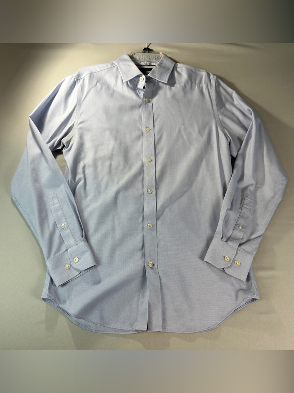 Banana Republic Dress Shirt Non Iron Slim Fit Light Blue Men's Medium Button